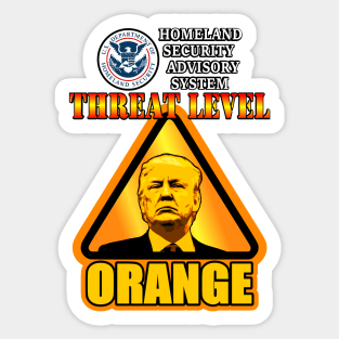 Threat Level: Orange Sticker